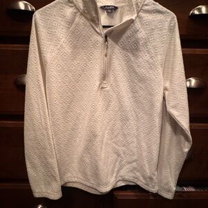 Eddie Bauer Cream Textured Hoodie